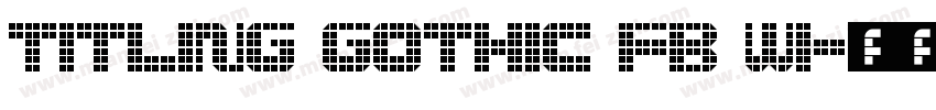 titling gothic fb wi字体转换